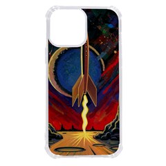 Rocket Painting Iphone 13 Pro Max Tpu Uv Print Case by Cendanart