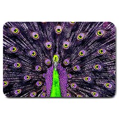 Peacock Bird Color Large Doormat by Cendanart