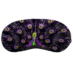 Peacock Bird Color Sleep Mask by Cendanart