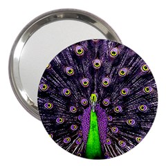 Peacock Bird Color 3  Handbag Mirrors by Cendanart