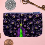 Peacock Bird Color Large Coin Purse Back