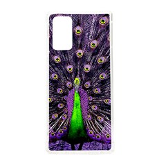 Peacock Bird Color Samsung Galaxy Note 20 Tpu Uv Case by Cendanart