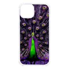 Peacock Bird Color Iphone 13 Tpu Uv Print Case by Cendanart