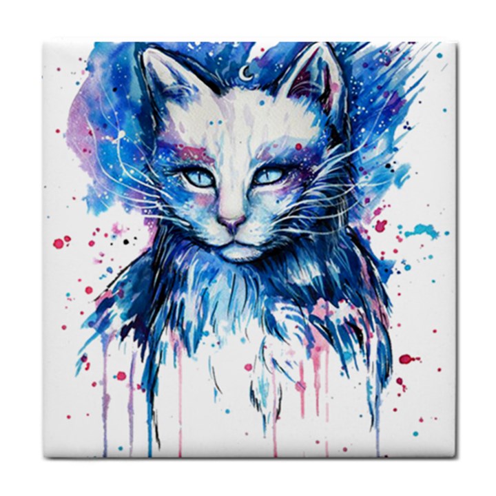 Cat Tile Coaster