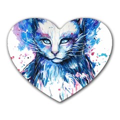 Cat Heart Mousepad by saad11