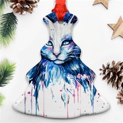 Cat Christmas Tree Ornament (two Sides)