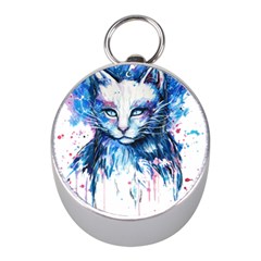 Cat Mini Silver Compasses