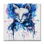 Cat Tile Coaster Front