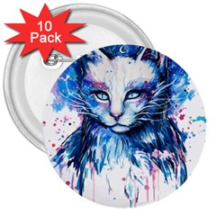 Cat 3  Buttons (10 Pack) 