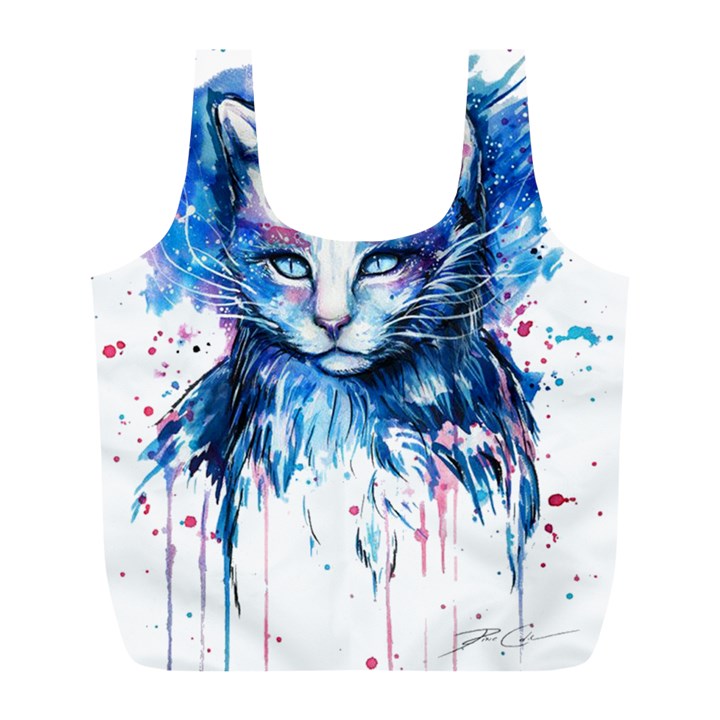 Cat Full Print Recycle Bag (L)