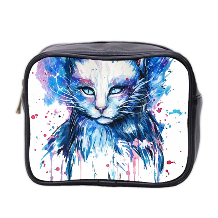 Cat Mini Toiletries Bag (Two Sides)