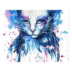 Cat Two Sides Premium Plush Fleece Blanket (large) by saad11