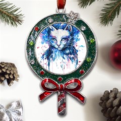 Cat Metal X mas Lollipop With Crystal Ornament by saad11