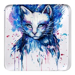 Cat Square Glass Fridge Magnet (4 Pack) by saad11