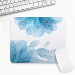 Blue-flower Large Mousepad by saad11