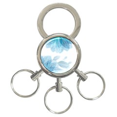 Blue-flower 3-ring Key Chain by saad11