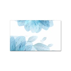 Blue-flower Sticker (rectangular)