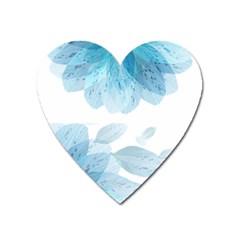 Blue-flower Heart Magnet by saad11