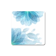 Blue-flower Square Magnet by saad11