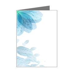 Blue-flower Mini Greeting Card by saad11