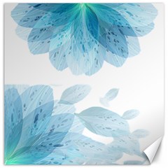 Blue-flower Canvas 16  X 16  by saad11