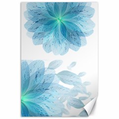 Blue-flower Canvas 24  X 36  by saad11