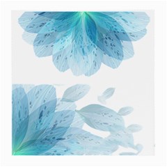 Blue-flower Medium Glasses Cloth (2 Sides) by saad11