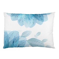 Blue-flower Pillow Case by saad11