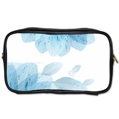 Blue-flower Toiletries Bag (two Sides) by saad11