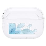 Blue-flower Hard PC AirPods Pro Case Front