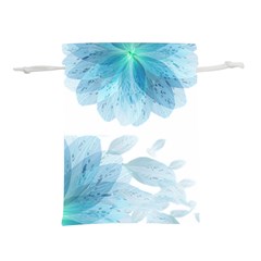 Blue-flower Lightweight Drawstring Pouch (m) by saad11