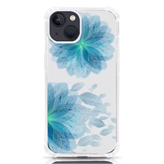 Blue-flower Iphone 13 Tpu Uv Print Case by saad11