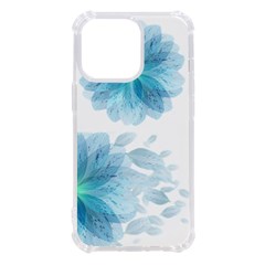 Blue-flower Iphone 13 Pro Tpu Uv Print Case by saad11