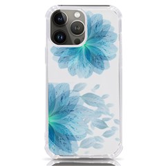 Blue-flower Iphone 13 Pro Max Tpu Uv Print Case by saad11