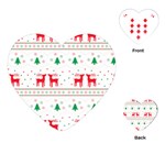 Christmas Playing Cards Single Design (Heart) Front