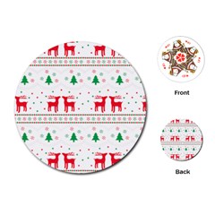 Christmas Playing Cards Single Design (round) by saad11