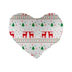 Christmas Standard 16  Premium Heart Shape Cushions