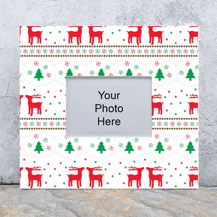 Christmas White Wall Photo Frame 5  x 7 