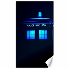 Blue Tardis Doctor Who Police Call Box Canvas 40  X 72  by Cendanart