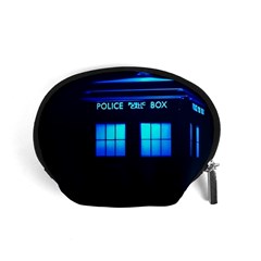 Blue Tardis Doctor Who Police Call Box Accessory Pouch (small) by Cendanart