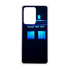 Blue Tardis Doctor Who Police Call Box Samsung Galaxy S20 Ultra 6 9 Inch Tpu Uv Case by Cendanart