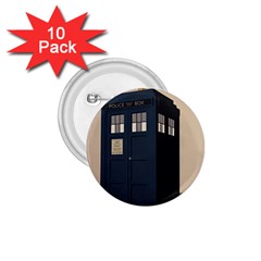 Tardis Doctor Who Minimal Minimalism 1 75  Buttons (10 Pack) by Cendanart