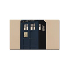 Tardis Doctor Who Minimal Minimalism Sticker (rectangular) by Cendanart