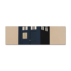 Tardis Doctor Who Minimal Minimalism Sticker (bumper) by Cendanart