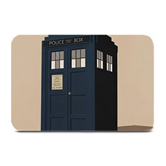 Tardis Doctor Who Minimal Minimalism Plate Mats by Cendanart