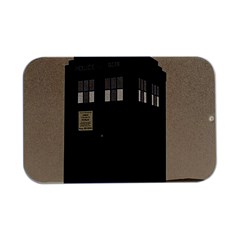 Tardis Doctor Who Minimal Minimalism Open Lid Metal Box (silver)   by Cendanart