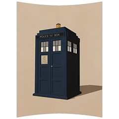 Tardis Doctor Who Minimal Minimalism Back Support Cushion by Cendanart