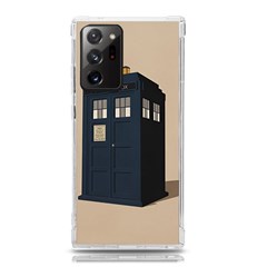 Tardis Doctor Who Minimal Minimalism Samsung Galaxy Note 20 Ultra Tpu Uv Case by Cendanart