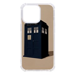 Tardis Doctor Who Minimal Minimalism Iphone 13 Pro Tpu Uv Print Case by Cendanart