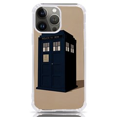 Tardis Doctor Who Minimal Minimalism Iphone 13 Pro Max Tpu Uv Print Case by Cendanart